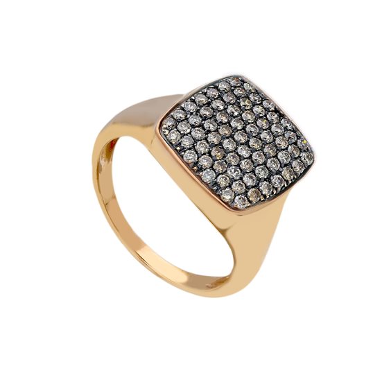 Anello Gioielleria Dossena  Donna in Oro rosa Diamante Brown 0.46 Ct 213174 - 213174